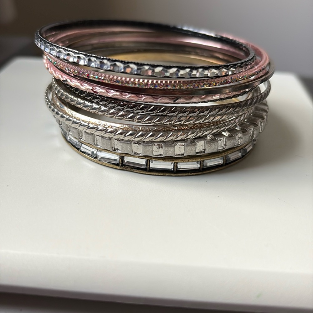 Bangle Bracelets - set of 11